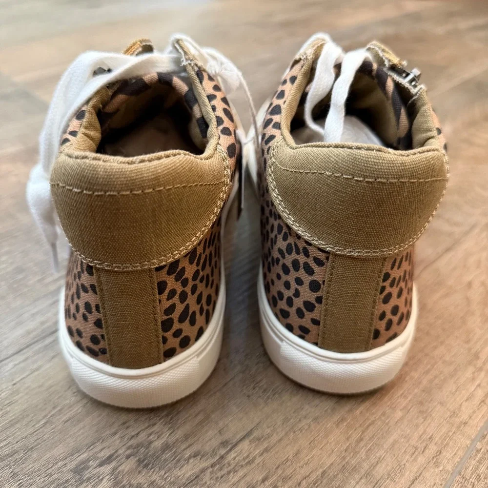 NEW Faryl by Farylrobin AE Animal Leopard Zebra High Top Sneakers Women 7 Street